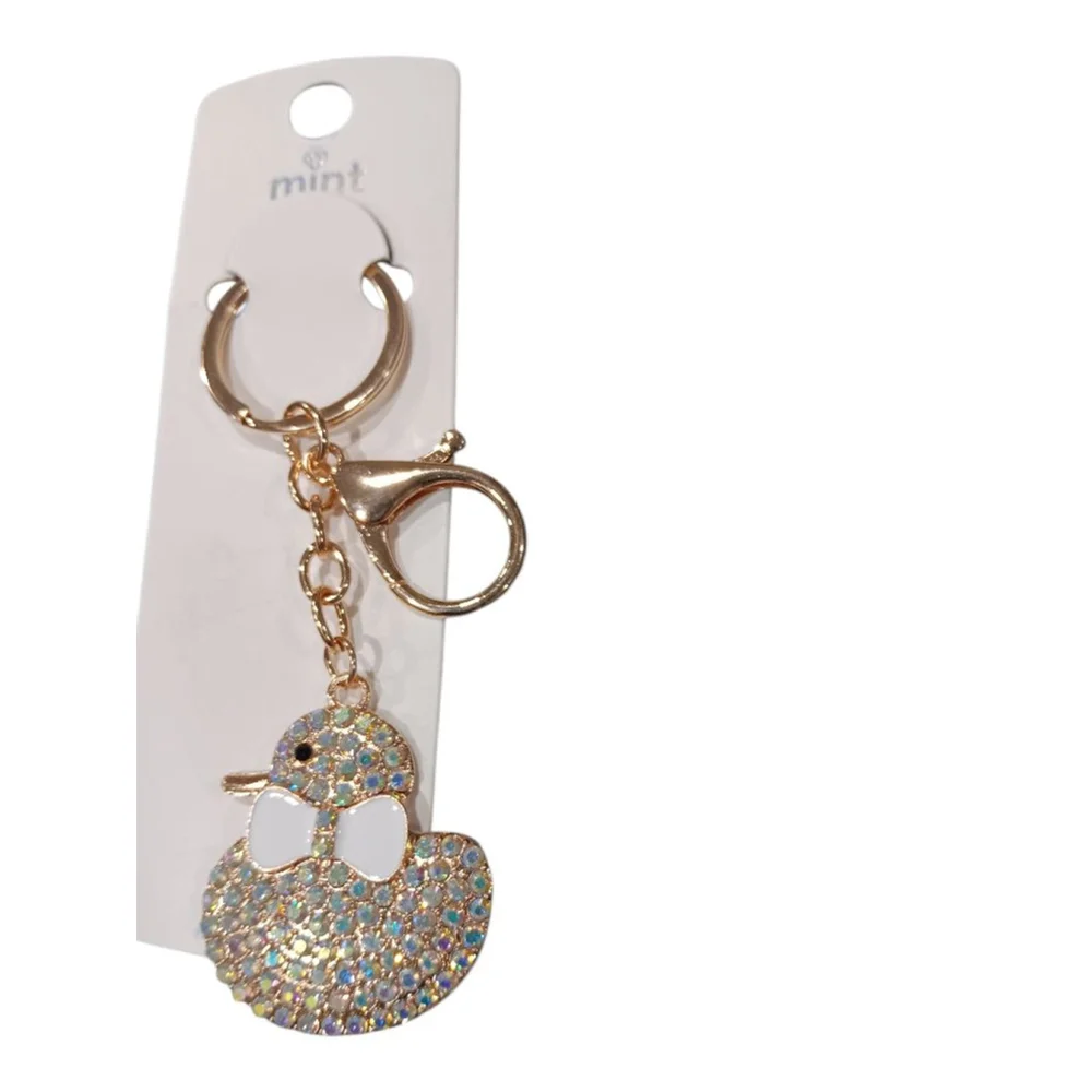 Duck your Favorite Valentine! Cute Iridescent Keychain Purse Backpack Charm!